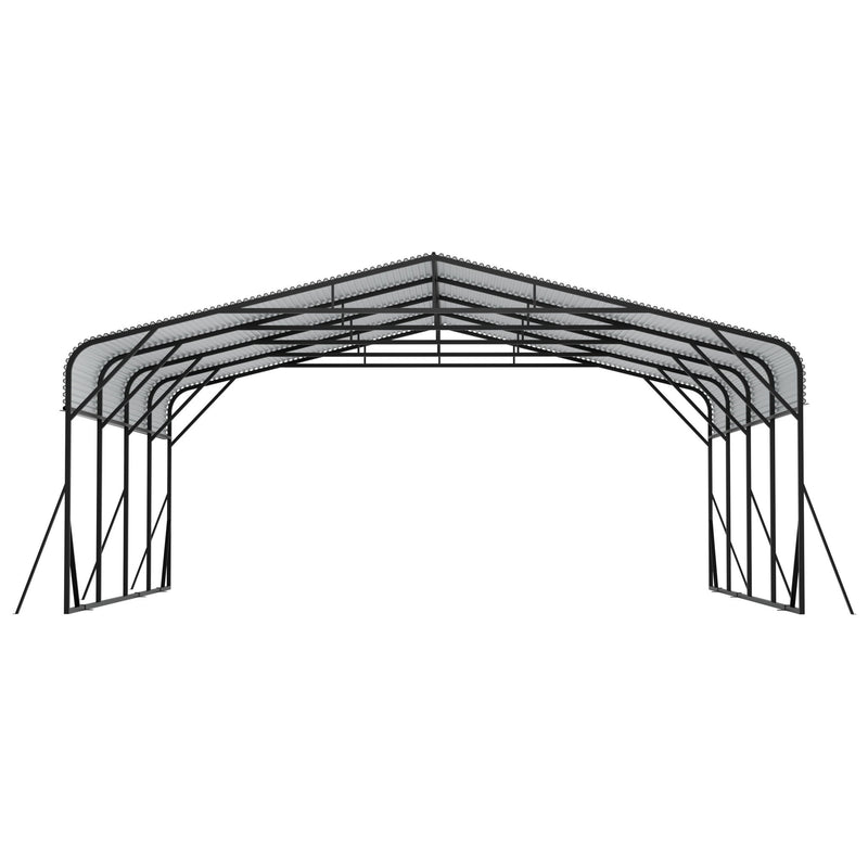 Heavy Duty Carport, All Weather Shelter - Black