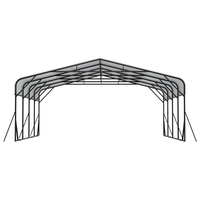 Heavy Duty Carport, All Weather Shelter - Black