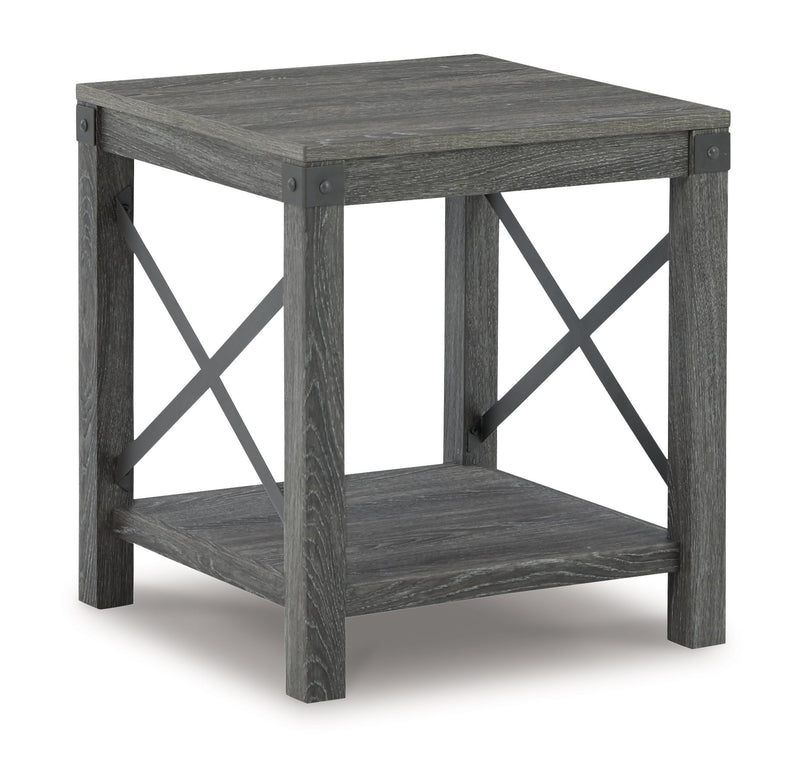 Freedan - 3 Pc. - Coffee Table, 2 End Tables - Grayish Brown