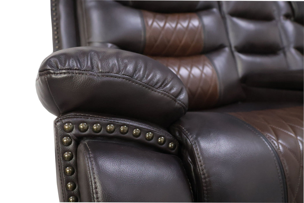 Nikko - Console Loveseat With Dual Recliners