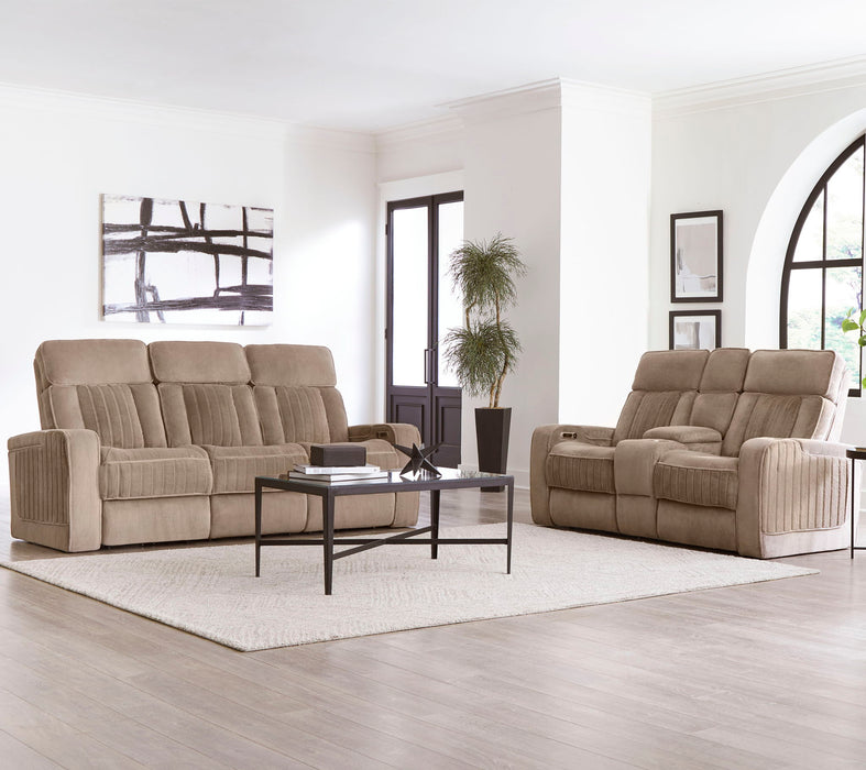 Equinox - Power Reclining Sofa With Drop Down Table