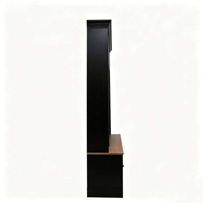 Hall Tree With Shoe Storage Bench, Entryway Coat Rack With 5 Hooks