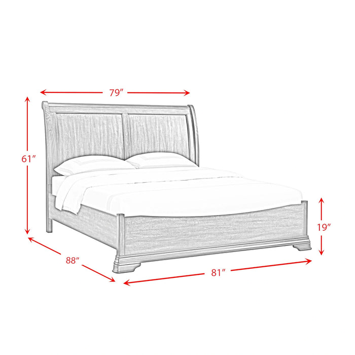 Phillipe Bed in Cherry