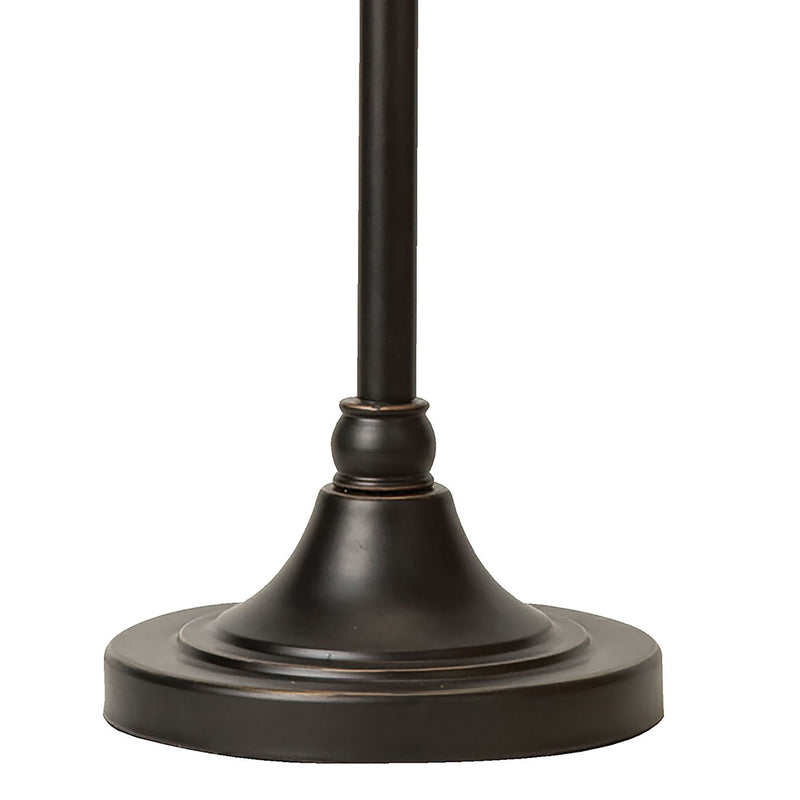 Edmond - Bell Down Table Lamp With Shade - Brown