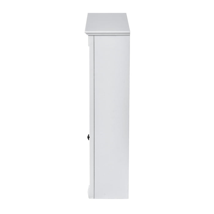 Wall Mounted Bathroom Storage Cabinet With Mirror, Medicine Cabinet With Height Adjustable Shelf