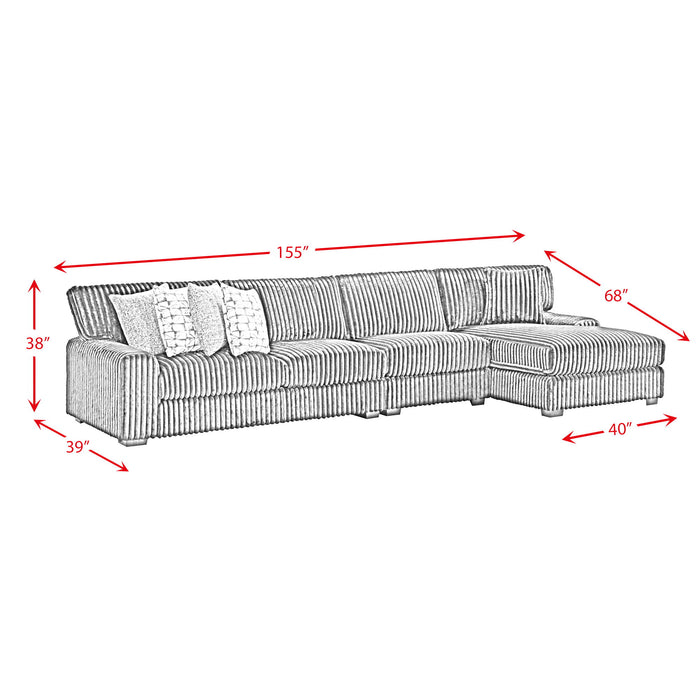 Nightfall - Sectional Set With 1 Pillow