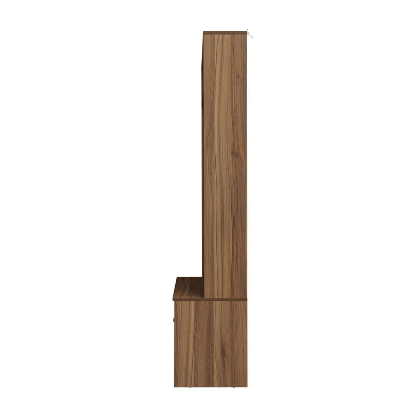 Modern Storage Closet For Bedroom, Entryway, Or Living Room - Walnut
