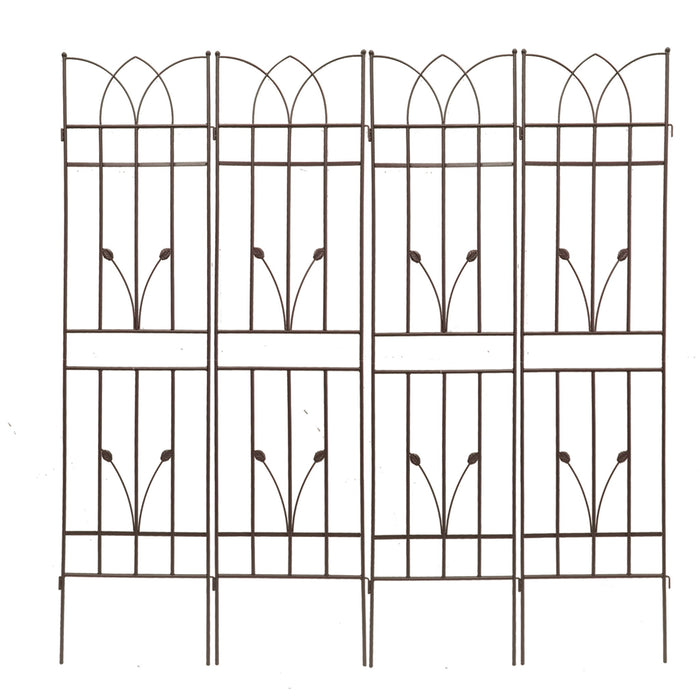 Metal Garden Trellis Rustproof For Climbing Plants Outdoor Flower Support