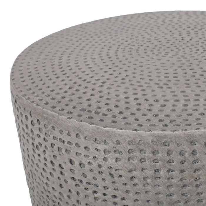 Outdoor Lightweight Concrete, Side Table - Natural