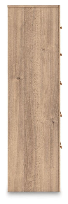 Kinlanni - Five Drawer Chest - Tan