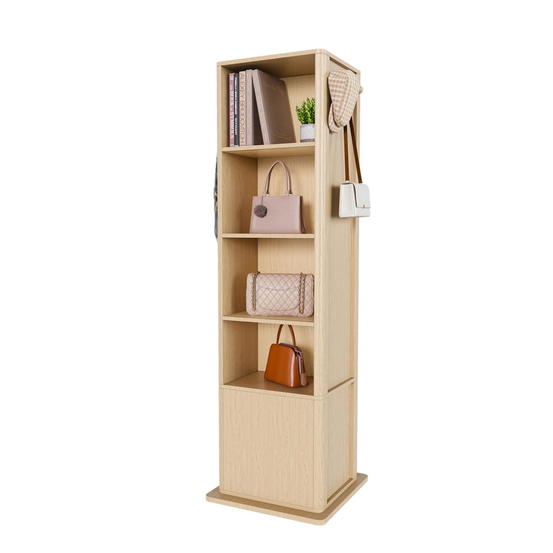 360° Rotating Makeup Cabinet With Full Length Mirror