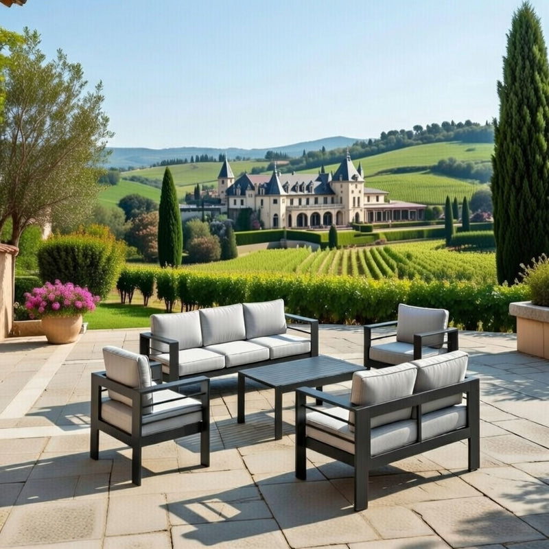 Outdoor Patio Set With All-Weather Thick Cushions