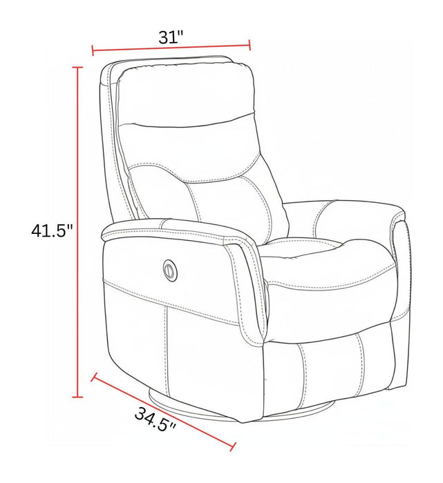 Gemini - Power Swivel Glider Recliner