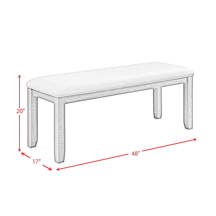 Jax - 6 Piece Dining Set (72" Table, Four Chairs And Bench) - Cherry
