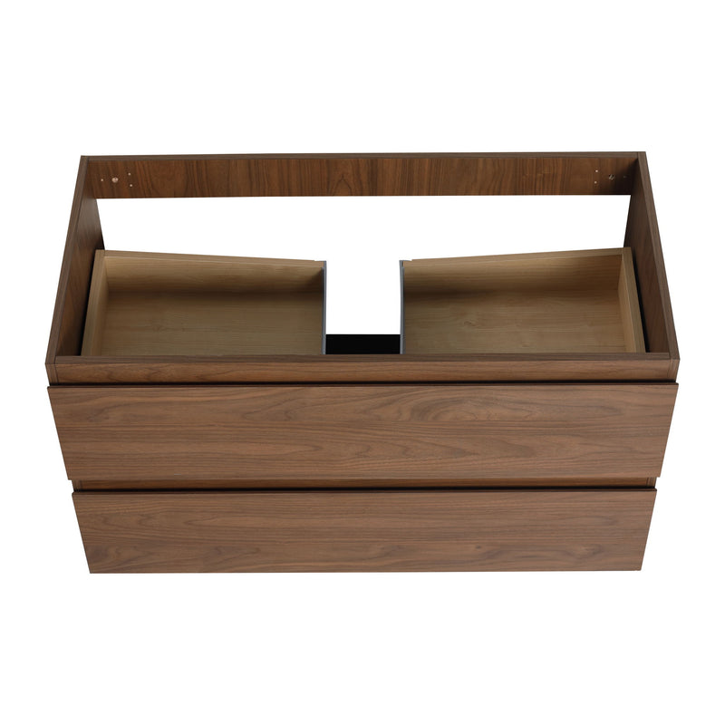 Wall Mounted Bathroom Vanity & Sink, 2 Soft Close Drawers