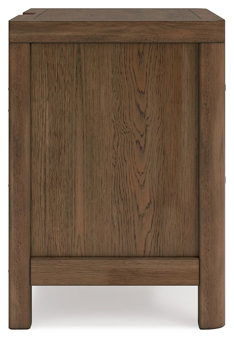 Cabalynn - Two Drawer Night Stand - Light Brown