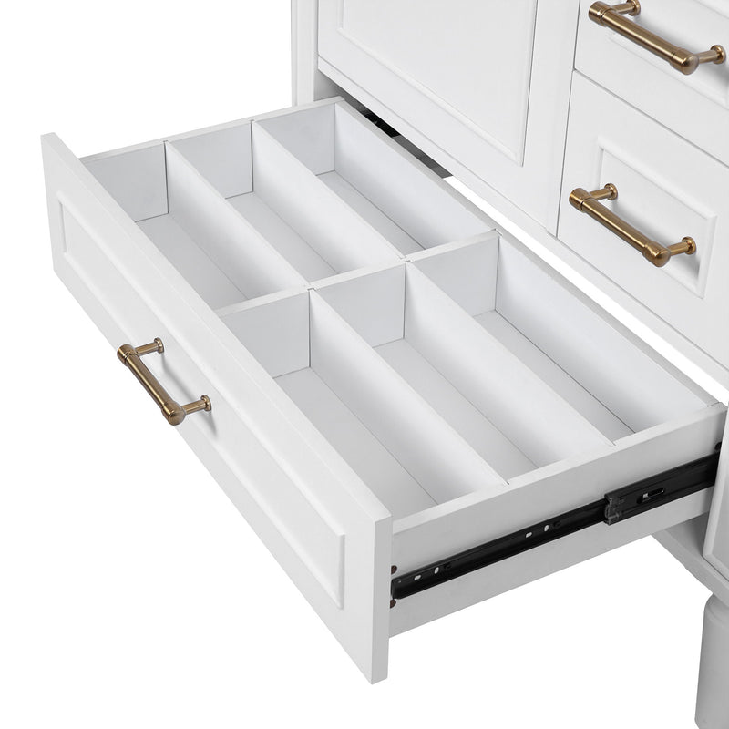 Traditional Bathroom Vanity Set With Soft Close Doors
