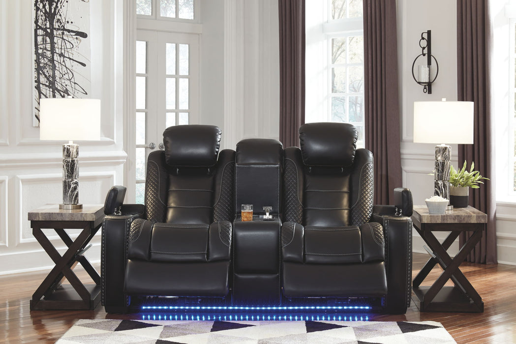 Party - Pwr Rec Loveseat/Con/Adj Hdrst - Midnight
