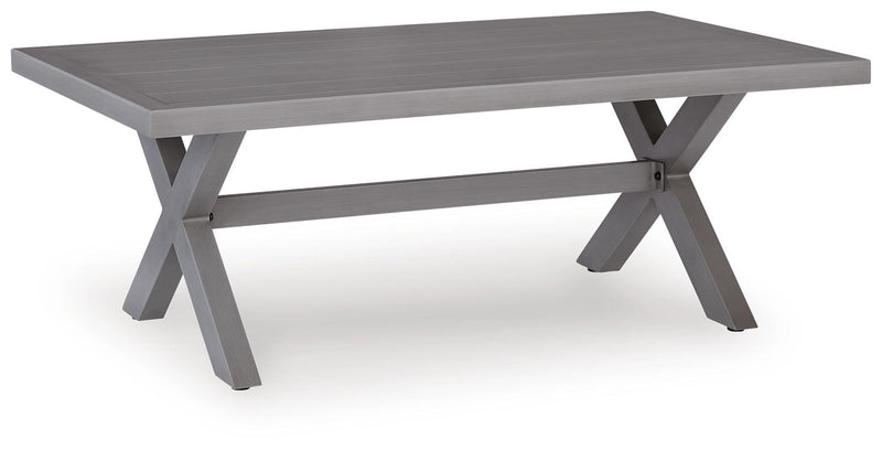 Half Moon Beach - Rectangular Cocktail Table - Gray