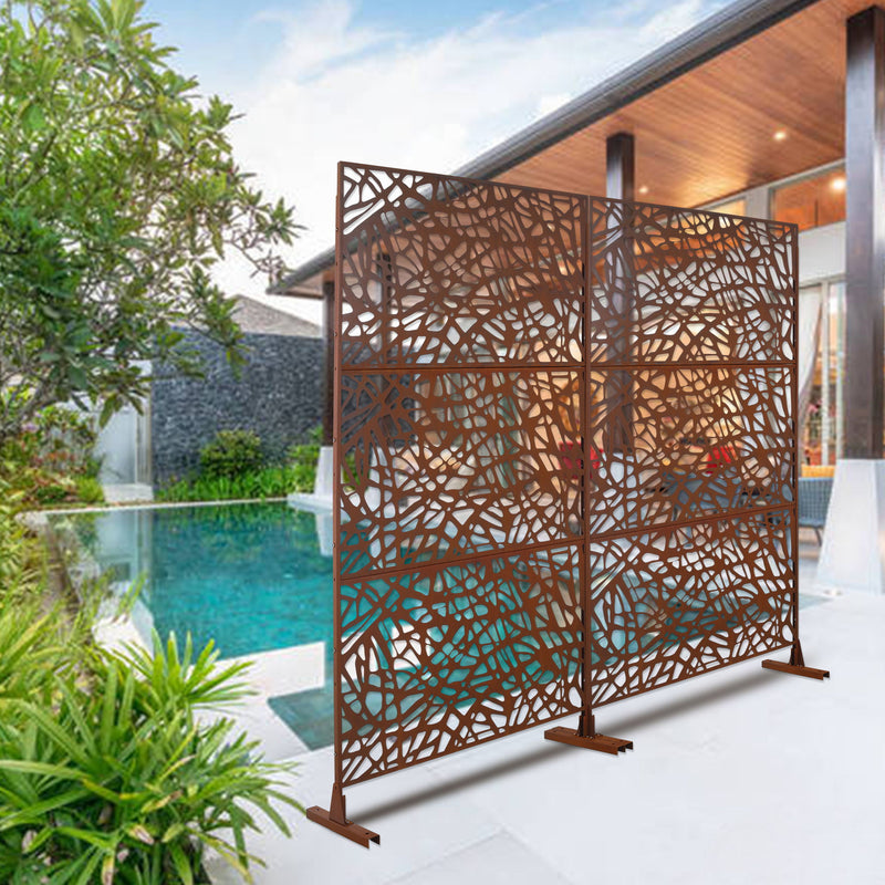 Outdoor & Indoor Freestanding Decorative Privacy Screen