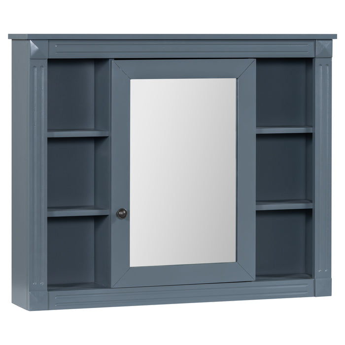 Bathroom Vanity With Top Sink, Mirror Cabinet, 2 Soft Closing Doors & 2 Drawers
