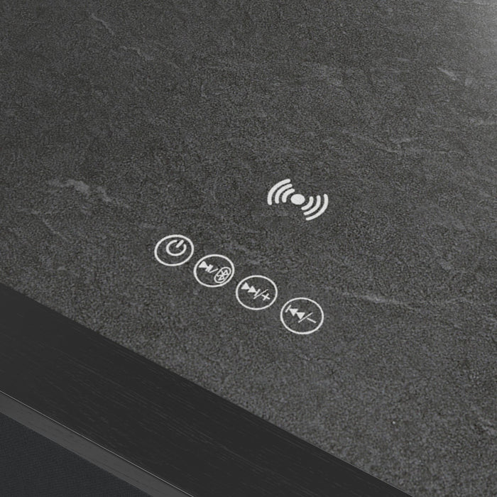 Halo - Square Smart End Table - Black