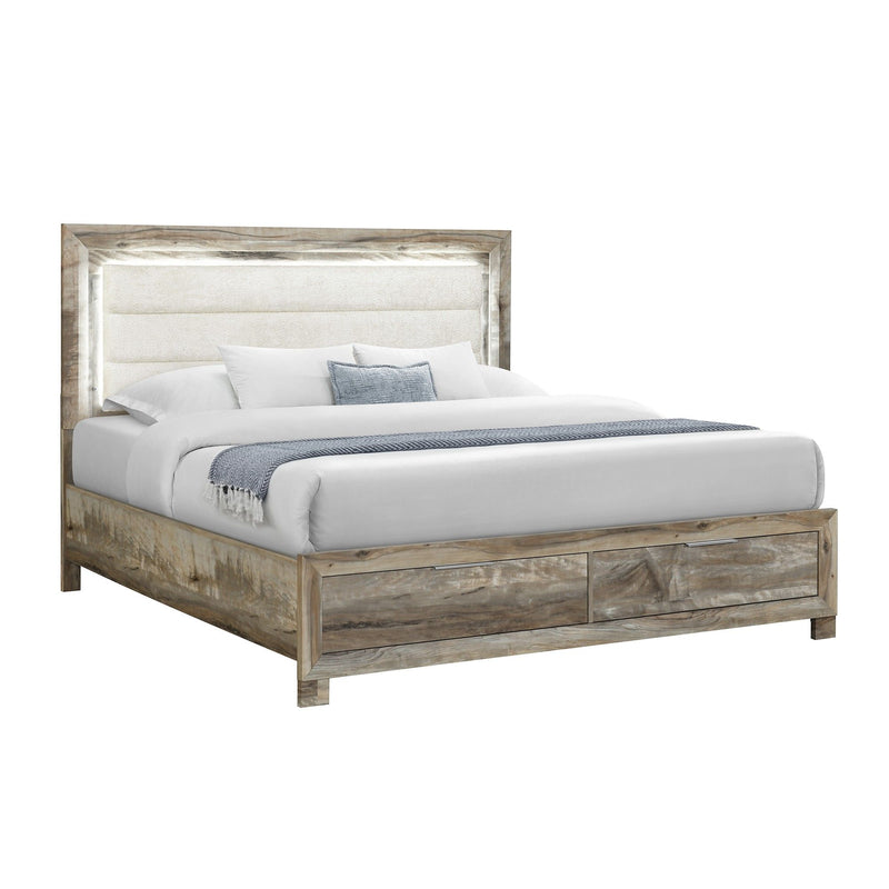 Cllisie - 5 Piece Bedroom Set With Padded Headboard