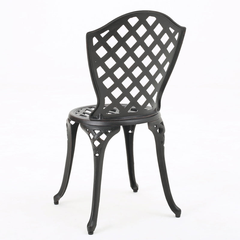 Bono Metal Bistro Set - Black
