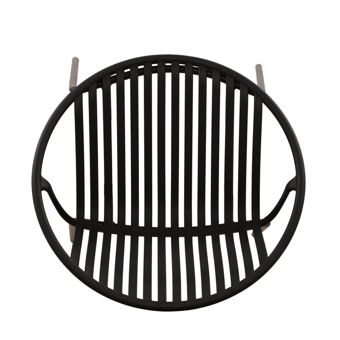 7 Piece Outdoor Modern Dining Set With Stackable Chairs