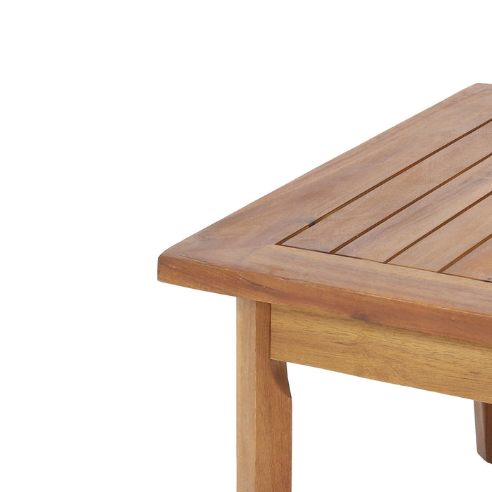 Bianca - Outdoor 3 Seater Sofa Chat Set With Ottoman - Teak