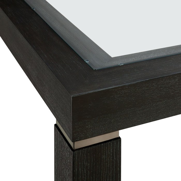 Elodie - Counter Table With Glass - Charcoal