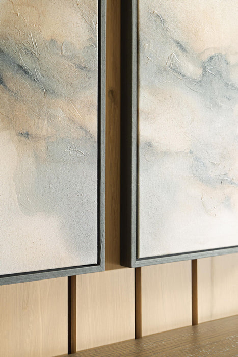 Larrondale - Wall Art Set (Set of 3) - Black / Gray / Brown