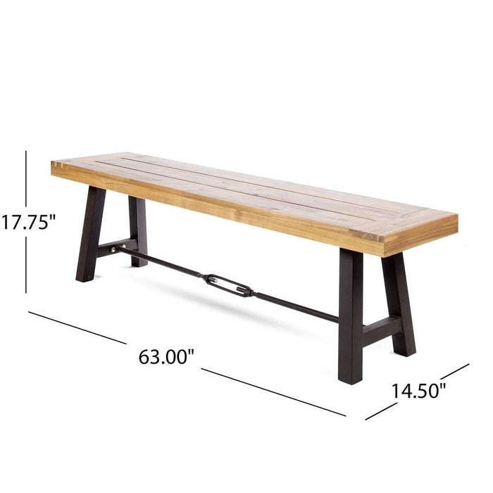 Catriona - 3 Piece Wood Outdoor Dining Set - Teak