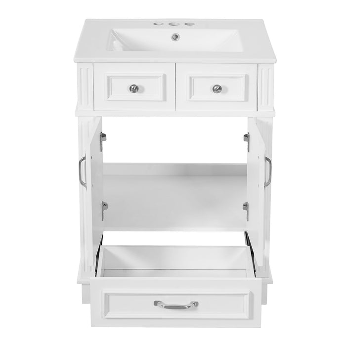 Bathroom Vanity With Sink, Storage Cabinet