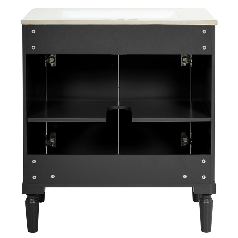 Bathroom Vanity Cabinet With Sink, Soft Close Doors, Storage Cabinet
