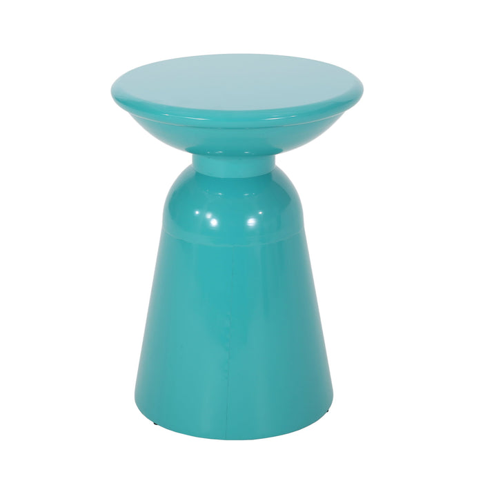 Outdoor Modern Metal End Large Table