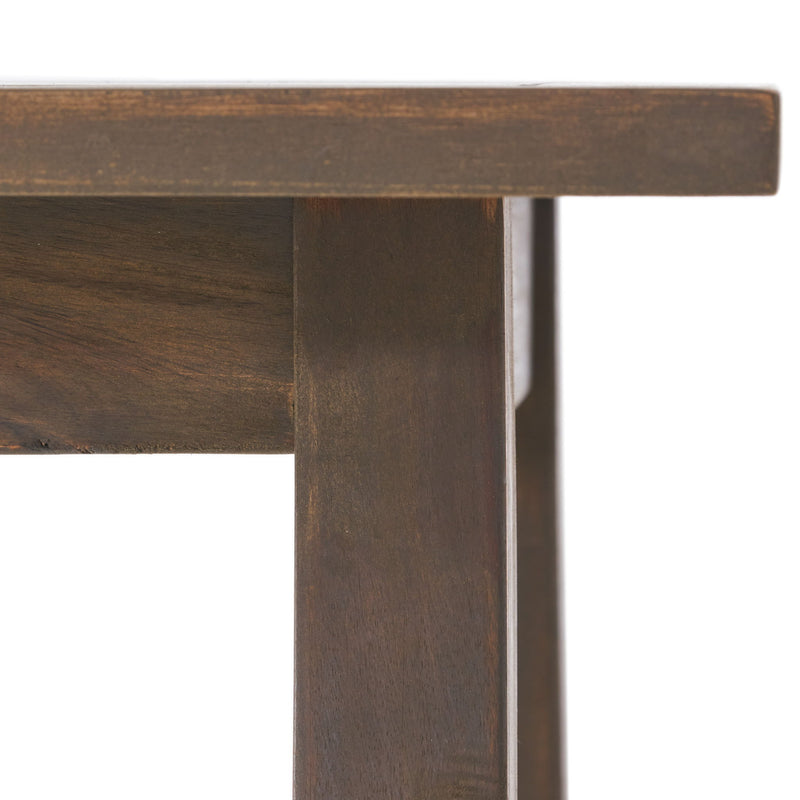 Kinesis - Outdoor Side Table With Slatted Top And Wood Frame