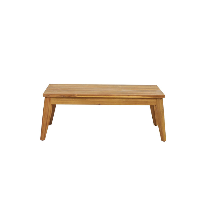 Hueber - Outdoor And Rope 4 Seater Chat Set With Cushions - Teak