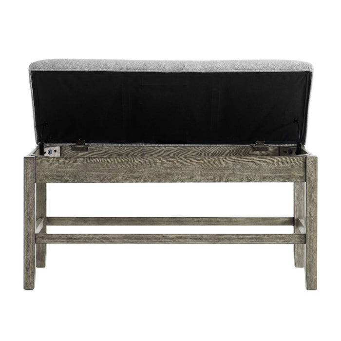 Grayson - Counter Bench - Gray / Light Brown