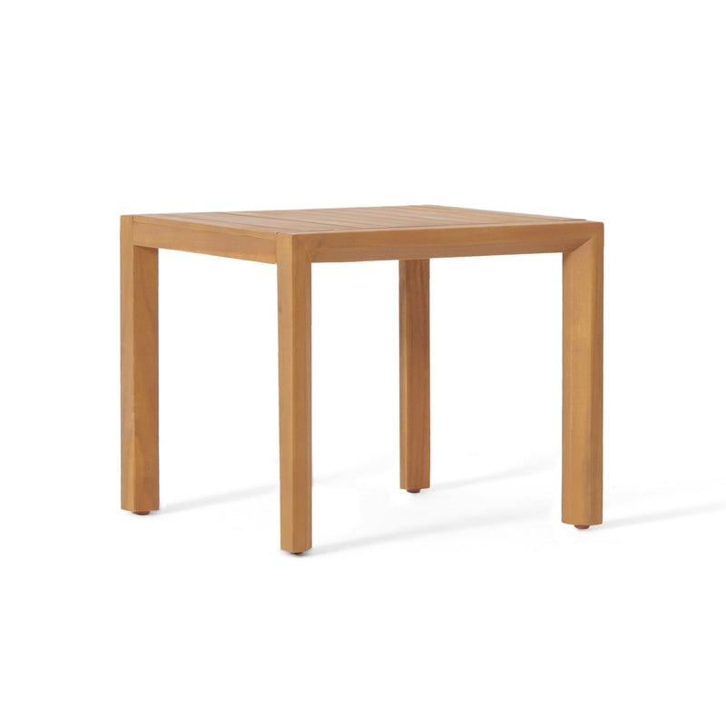 3 Piece Outdoor Chat Set With Table And 2 Adirondack Chairs - White / Brown Patina