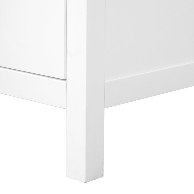 Bathroom Vanity With Sink, Soft Close Doors, Double Shelves & Divided Drawer