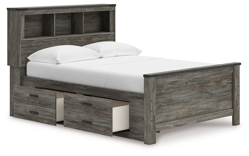 Frandern - Bookcase Panel Bedroom Set With Storage