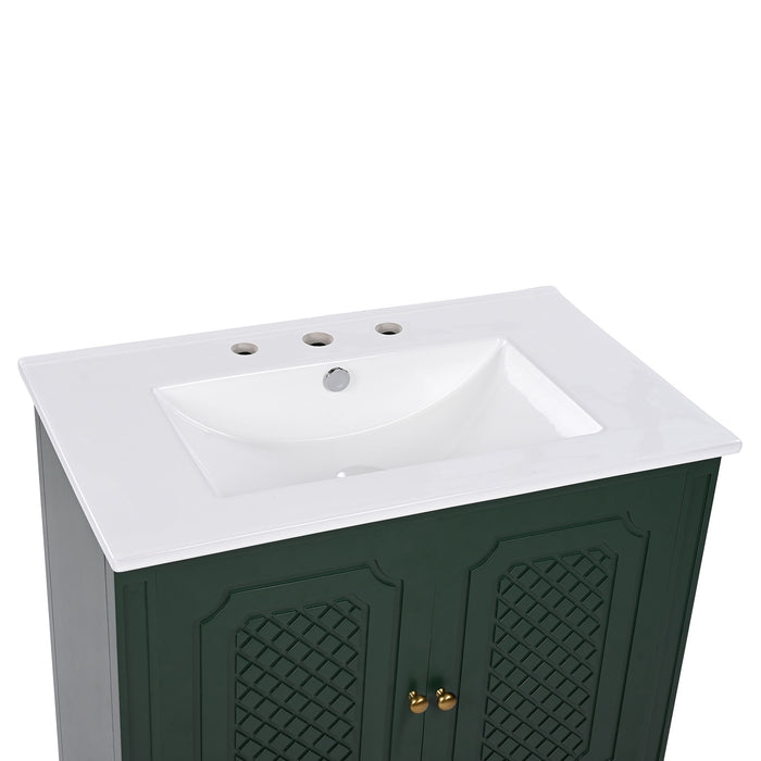 Bathroom Vanity With Sink, Soft Closing Door, Multi Functional Storage