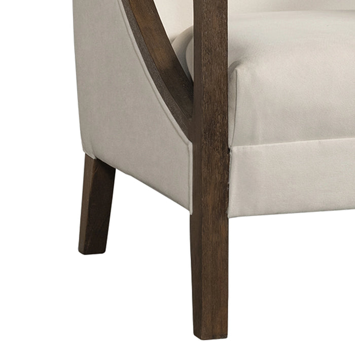 Hopkins Chair w/Brown Arm Columbia Natural(ISTA 3)