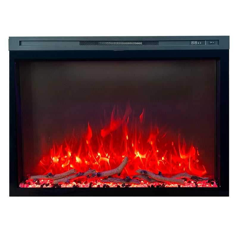 Built In Electric Fireplace With LED Flame Effects
