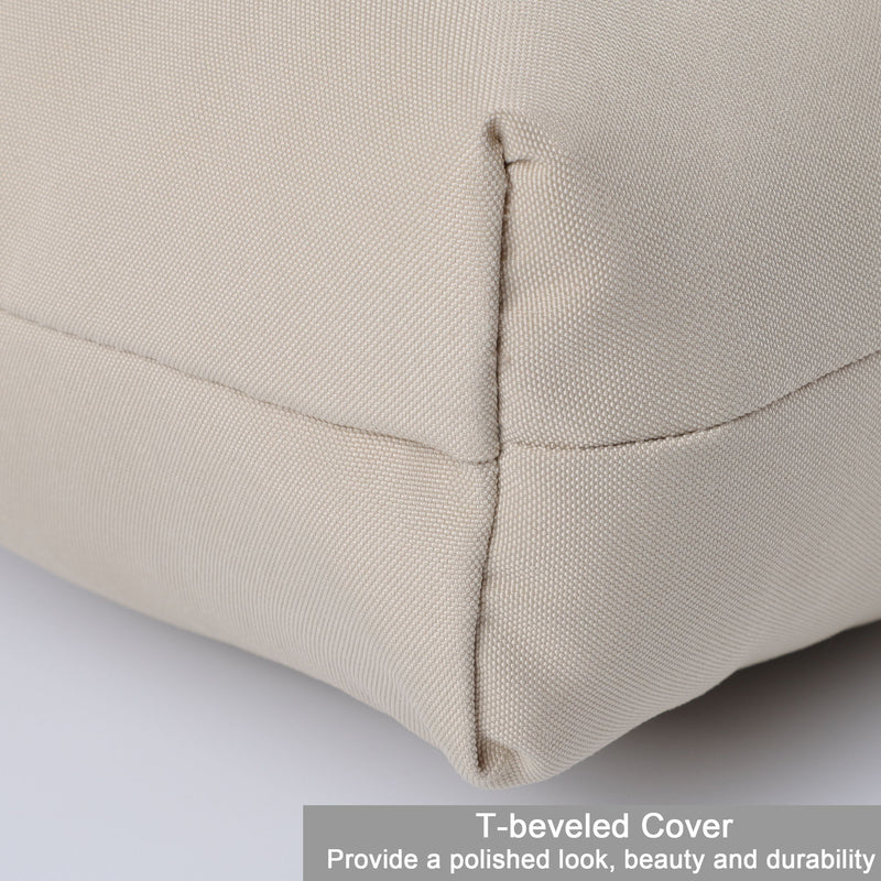 2 Piece High Back Patio Chair Cushion Set