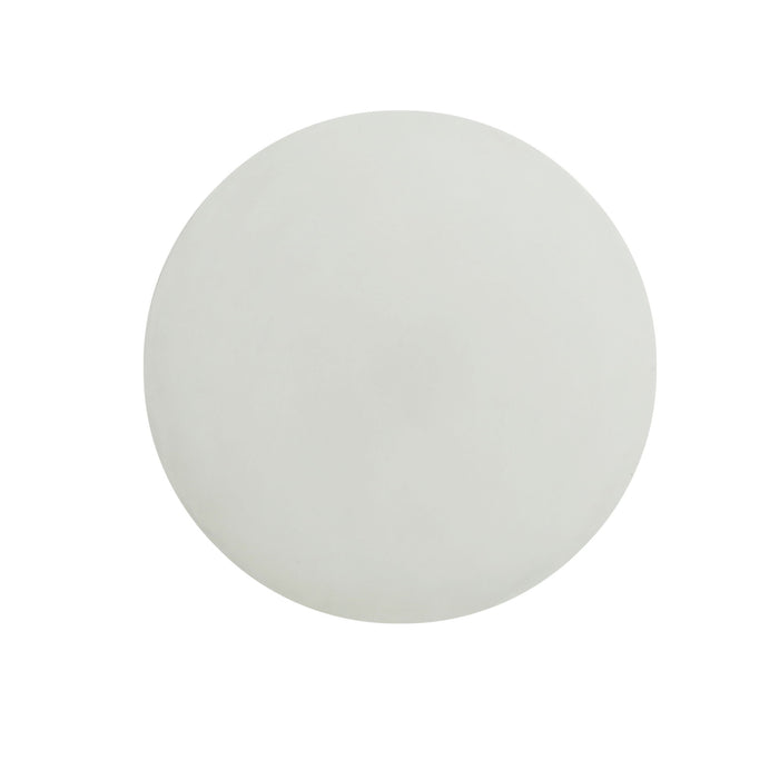 Outdoor Round Top Side Table / End Table, Living Room Accent Table - Antique White
