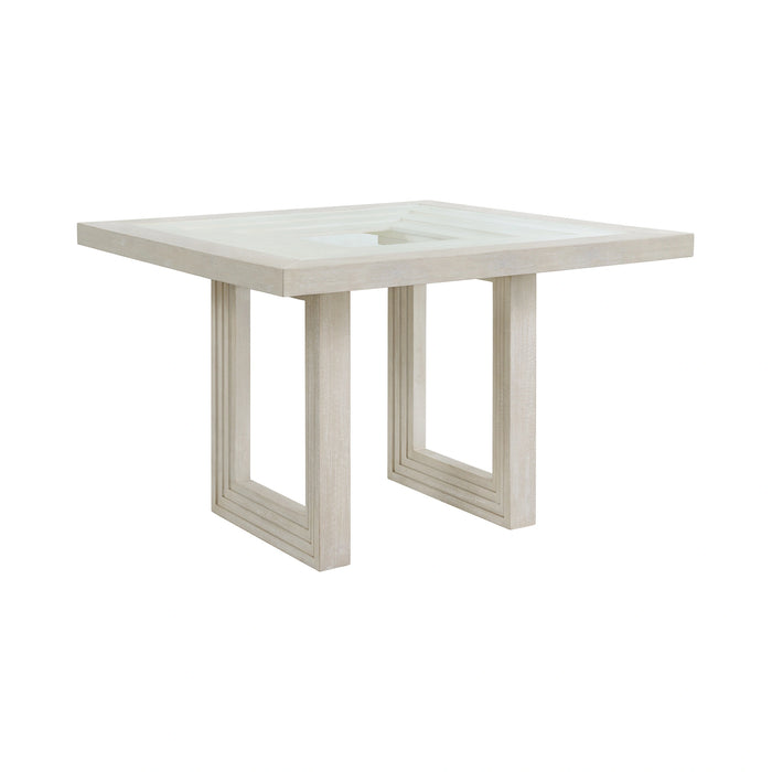 Avalanche Square Counter Table in Antique White