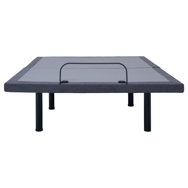 California King Adjustable Bed Base With Ergonomic Support And Wireless Remote Control - Black