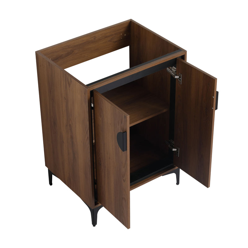 Modern Bathroom Vanity With Top Sink, Engineered Wood Storage Cabinet